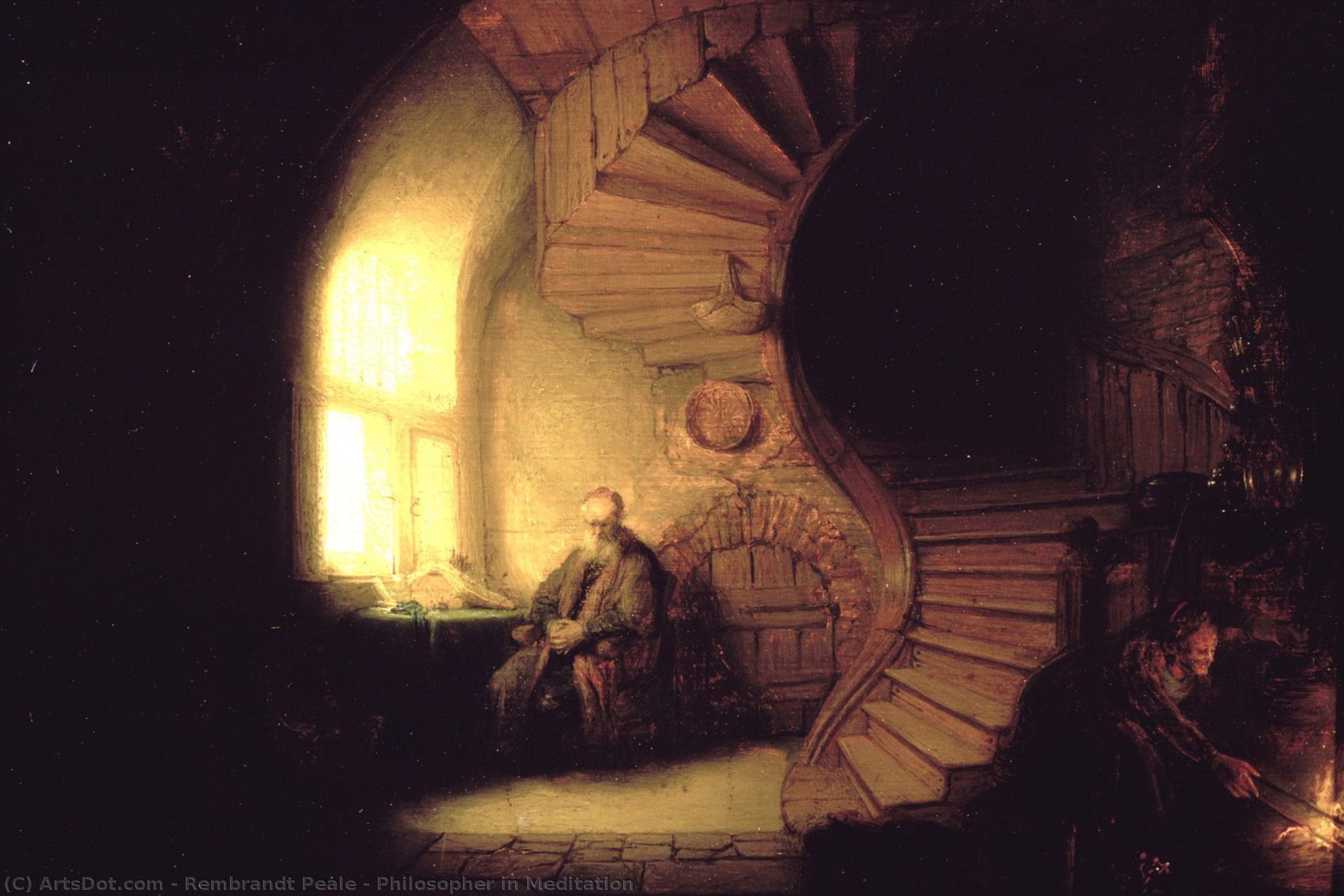 Filósofo En Meditación — Rembrandt Peale
