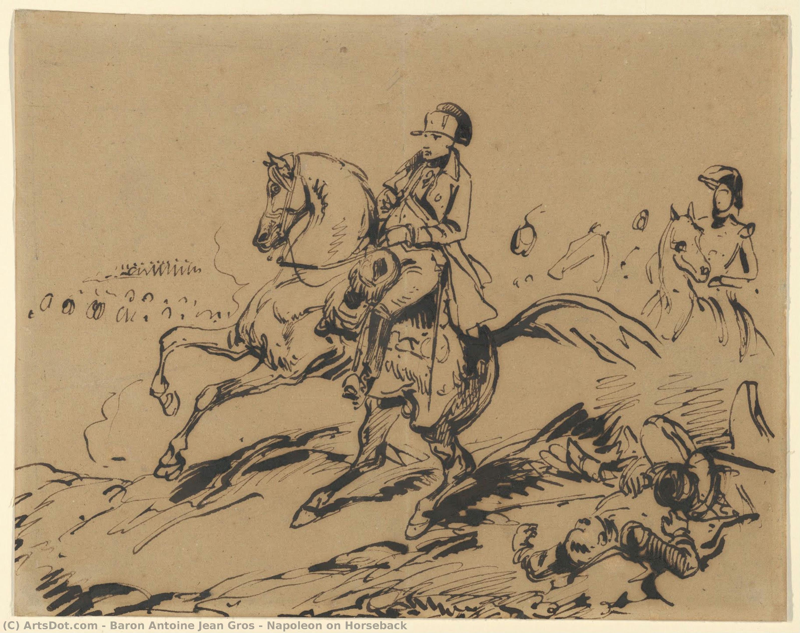 Napoleon On Horseback — Antoine-jean Gros