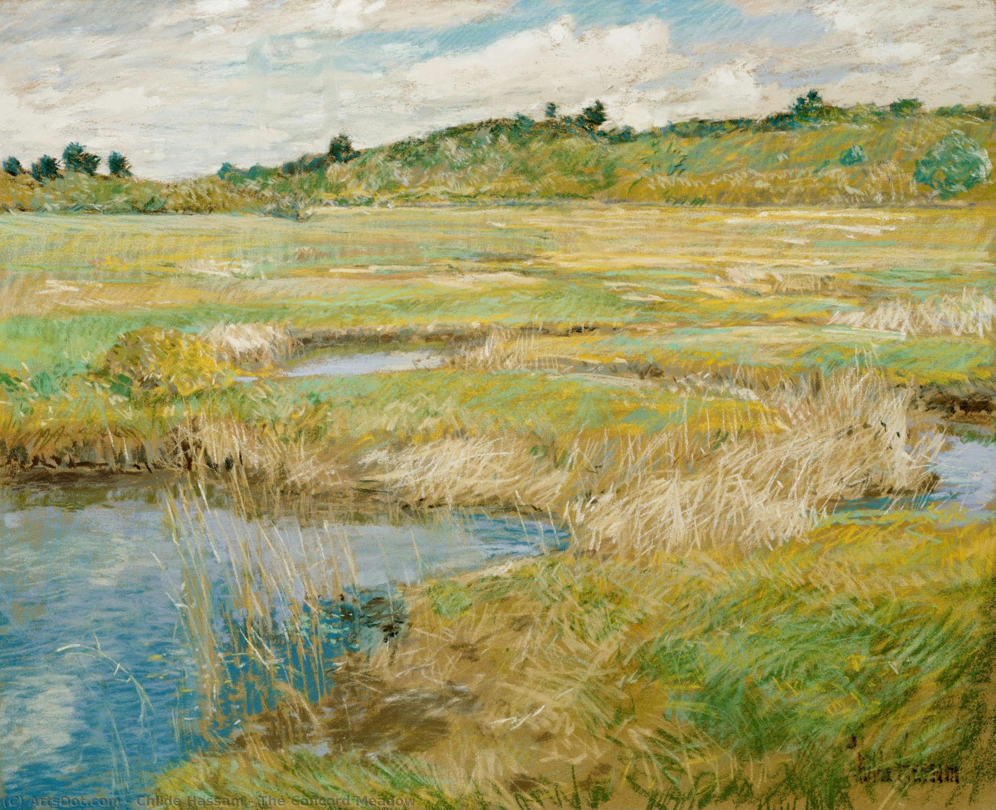 The Concord Meadow — Frederick Childe Hassam