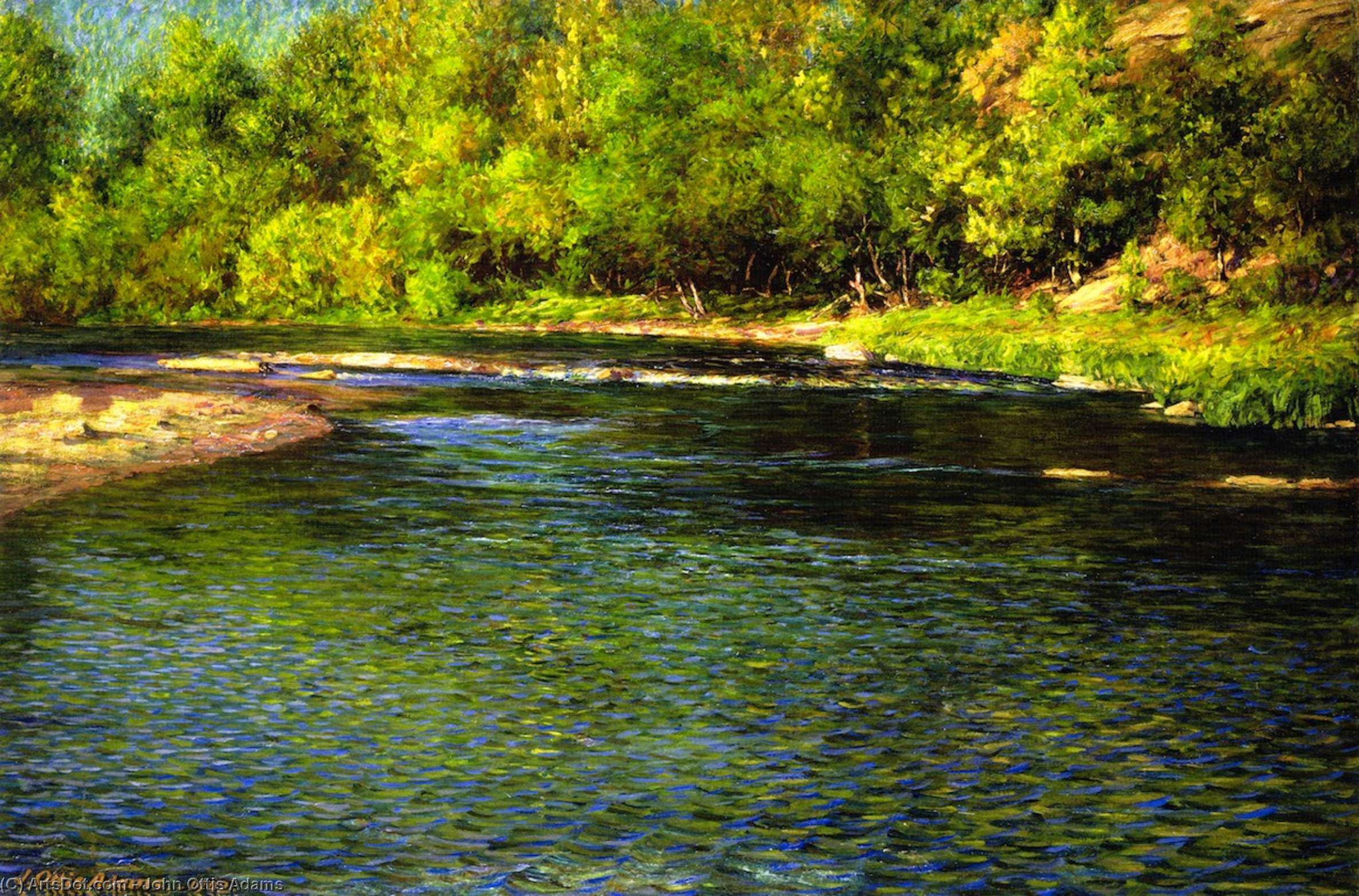 Iredescence Of A Shallow Stream — John Ottis Adams