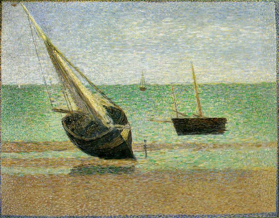Low Tide At Grandcamp — Georges Seurat