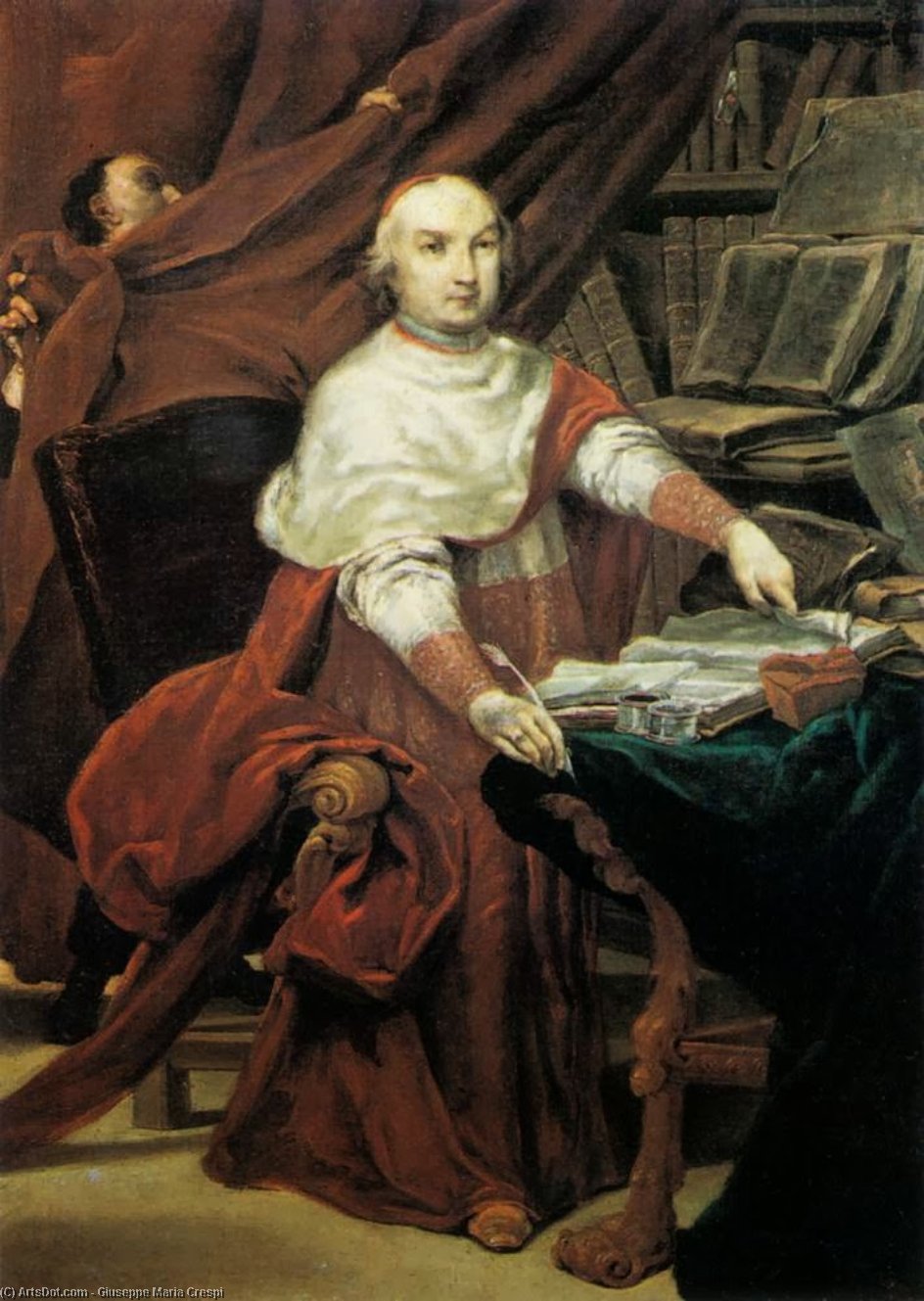 Cardinal Prospero Lambertini — Giuseppe Maria Crespi
