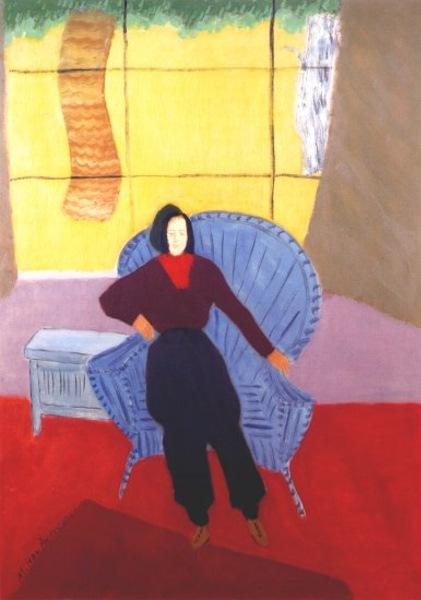 Girl In Wicker Chair — Milton Avery