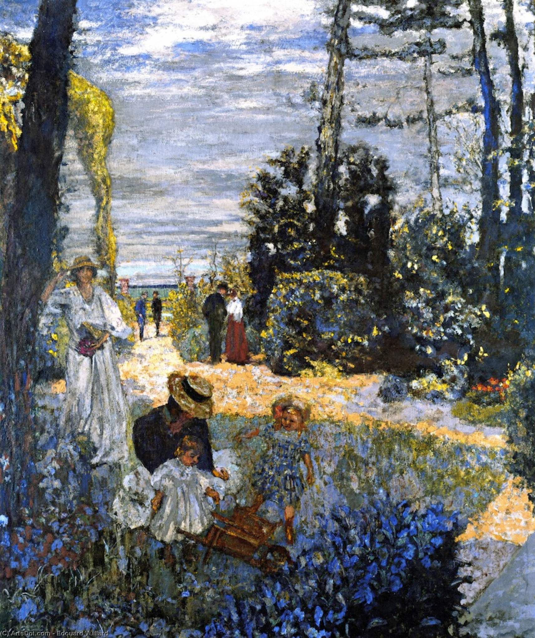 The Terrace At Vasouy: The Garden — Jean-édouard Vuillard
