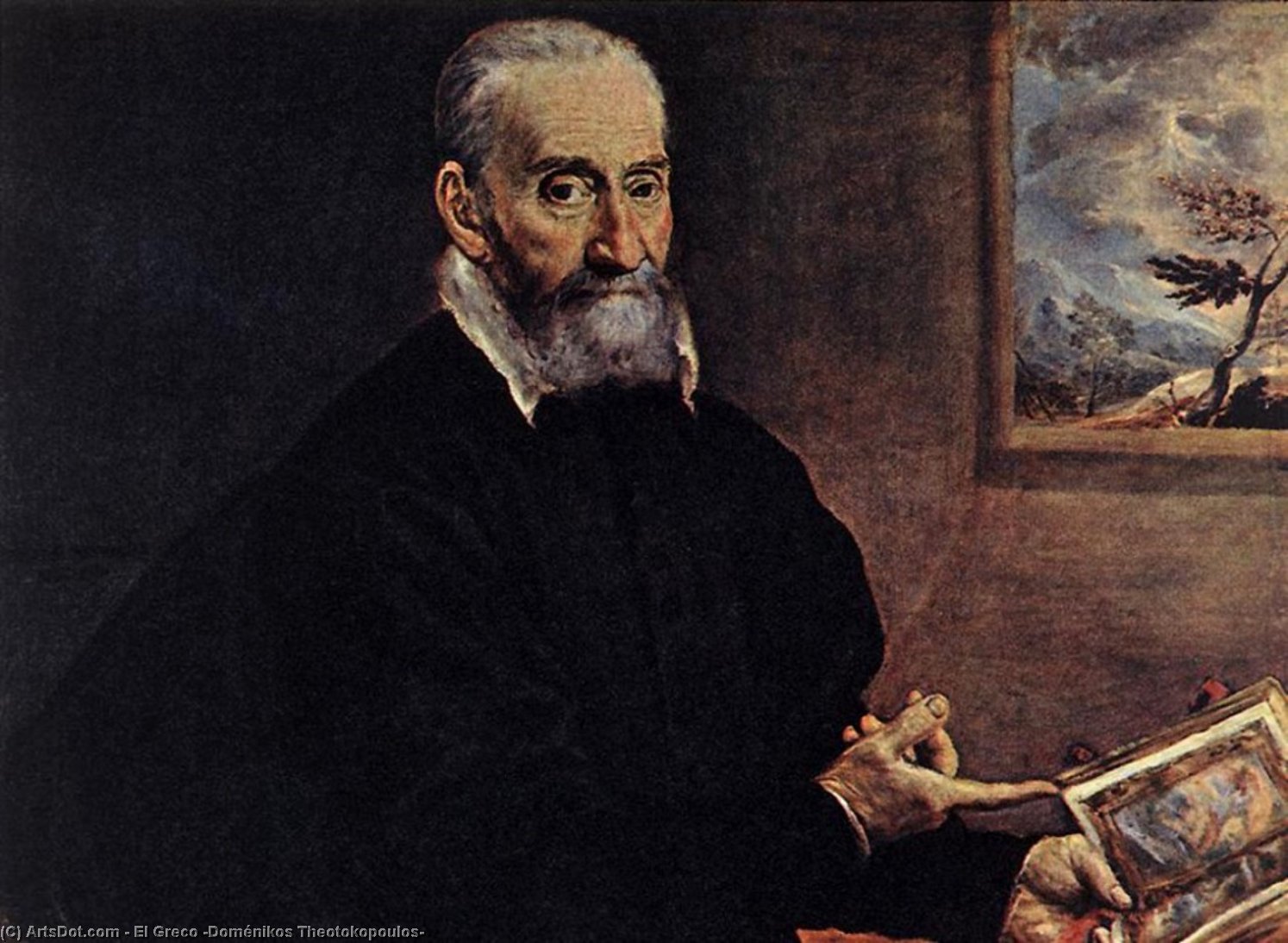 Portrait Of Giulio Clovio — El Greco