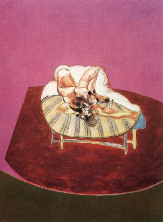 Lying Figure With Hypodermic Syringe, 1963 — Francis Bacon