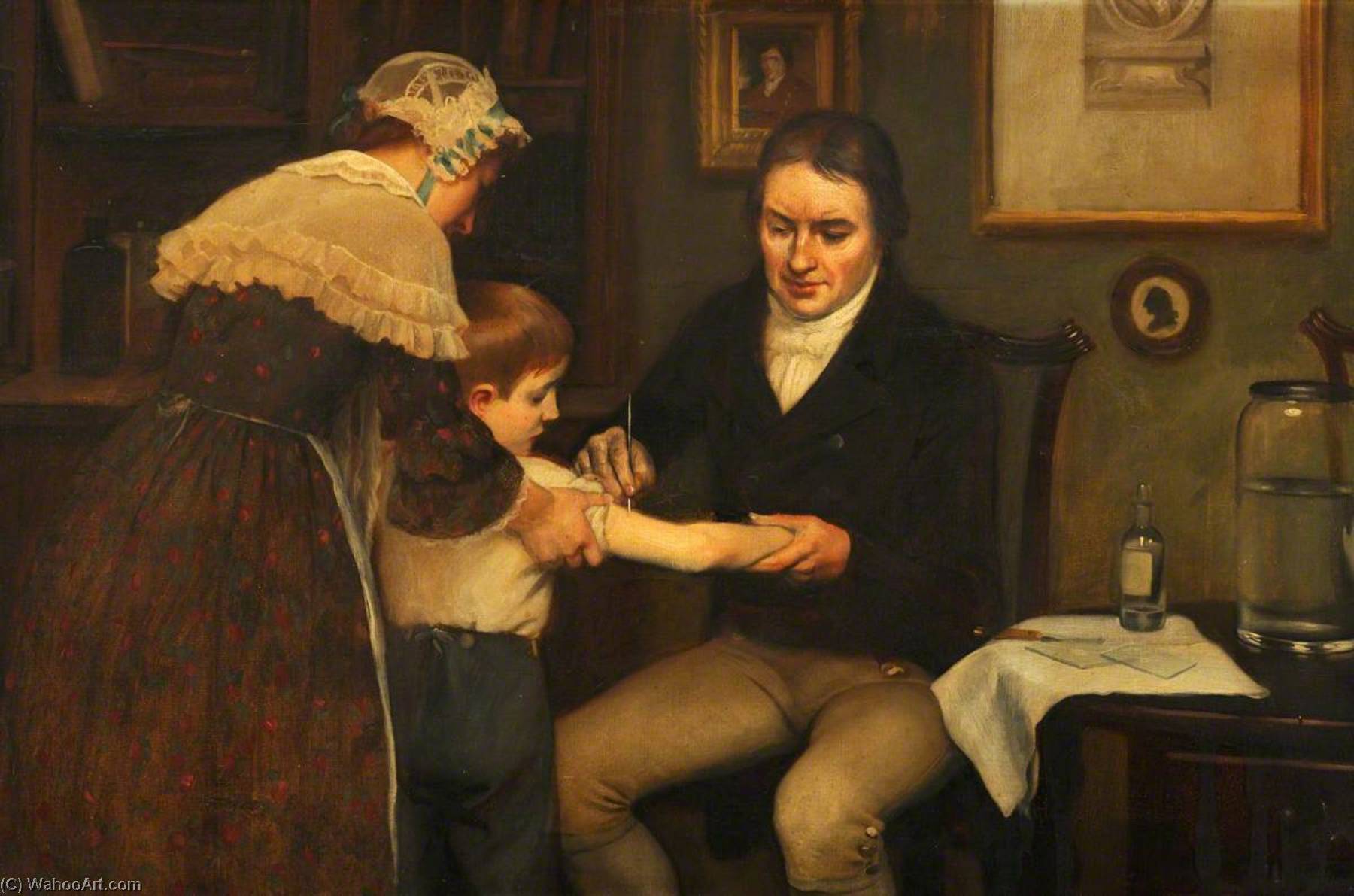 Vaccination Dr Jenner Performing His First Vaccination, 1796 — Ernest Board