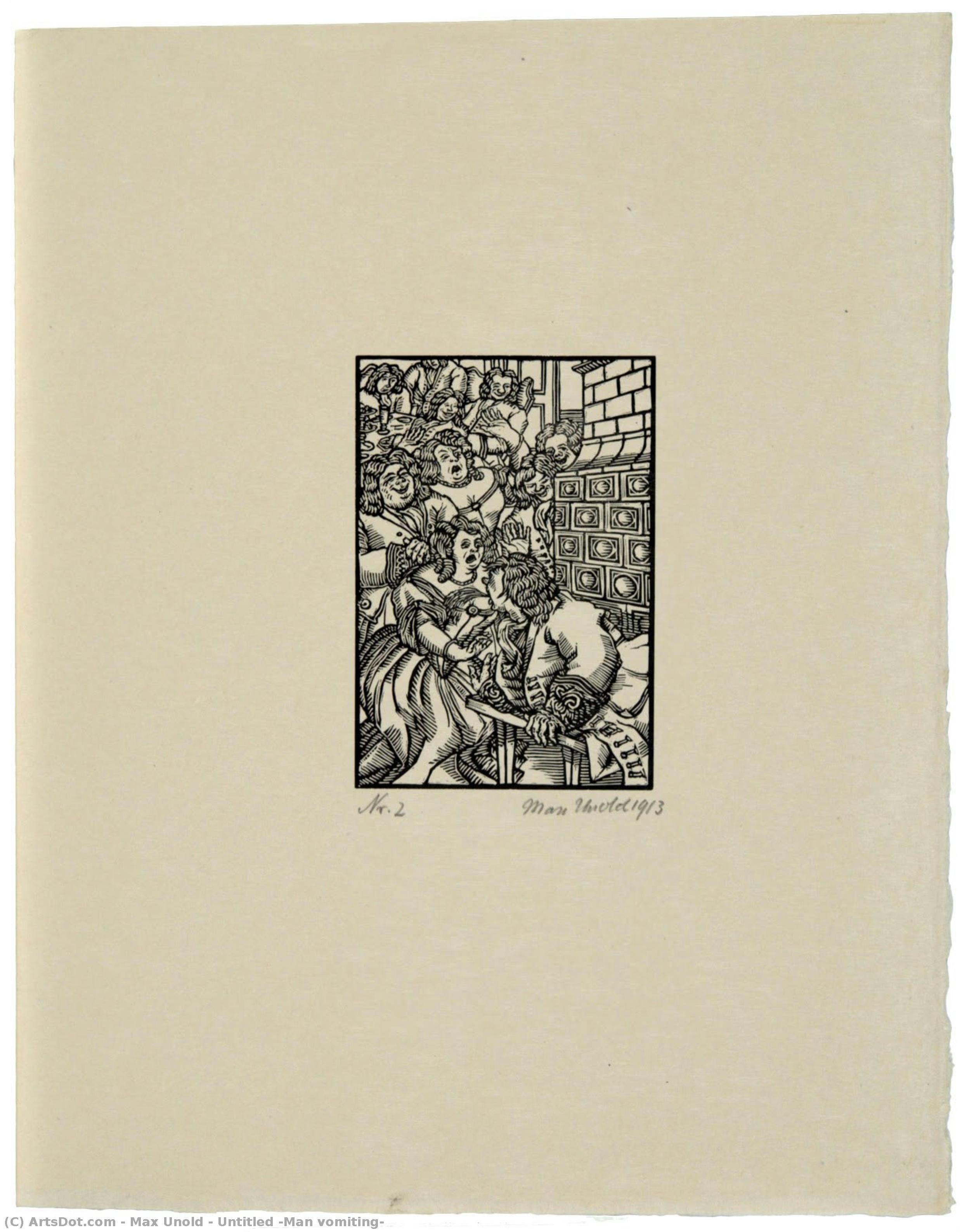 Untitled (man Vomiting) — Max Unold
