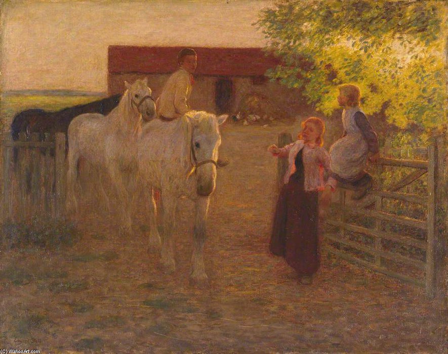 The Old Gate — Edward William Stott
