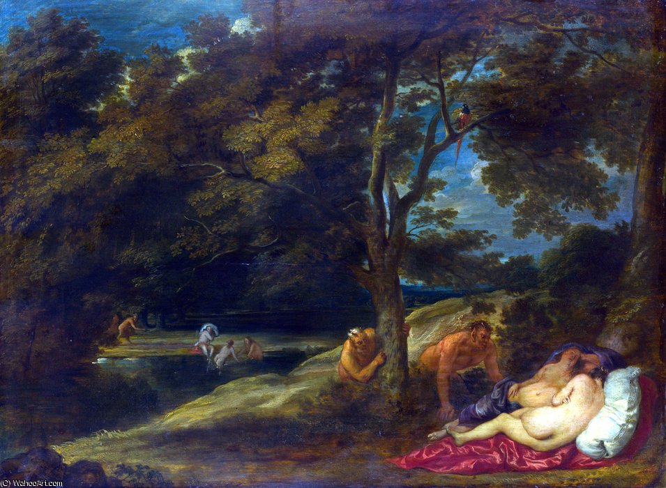 Nymphs Surprised By Satyrs — Frans Wouters