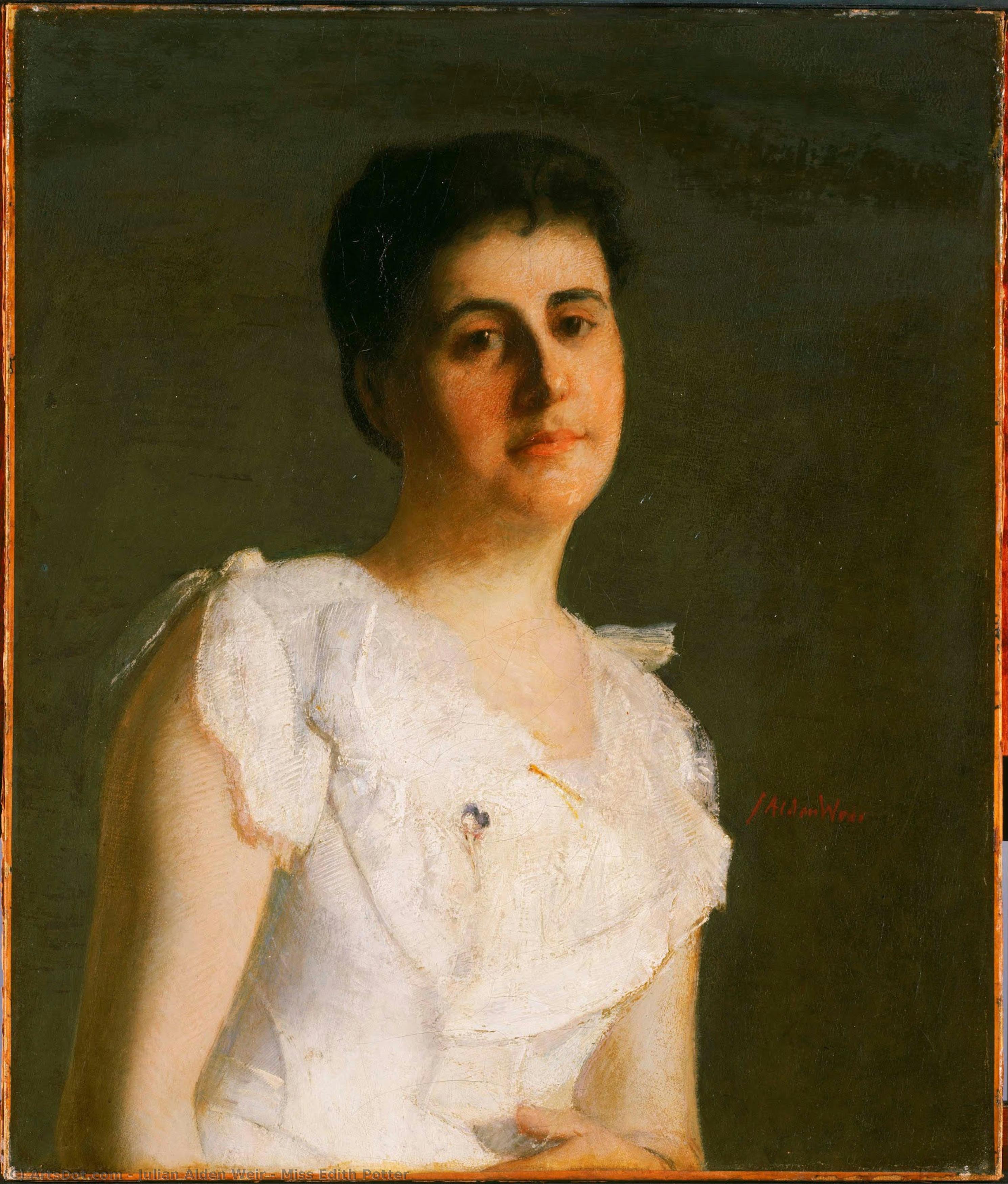 Miss Edith Potter — Julian Alden Weir