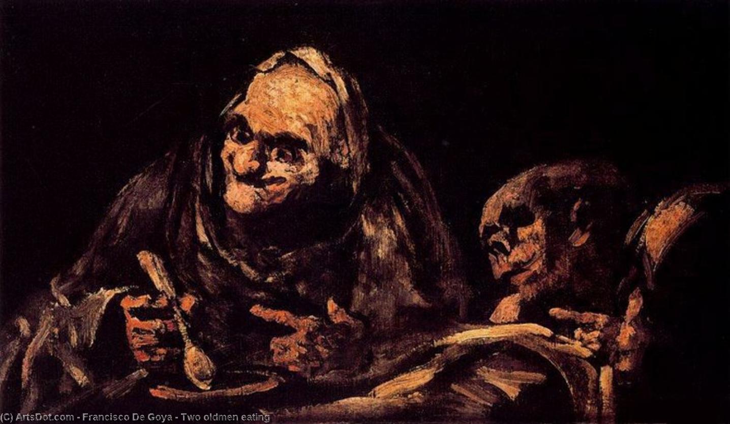Two Oldmen Eating — Francisco José De Goya Y Lucientes