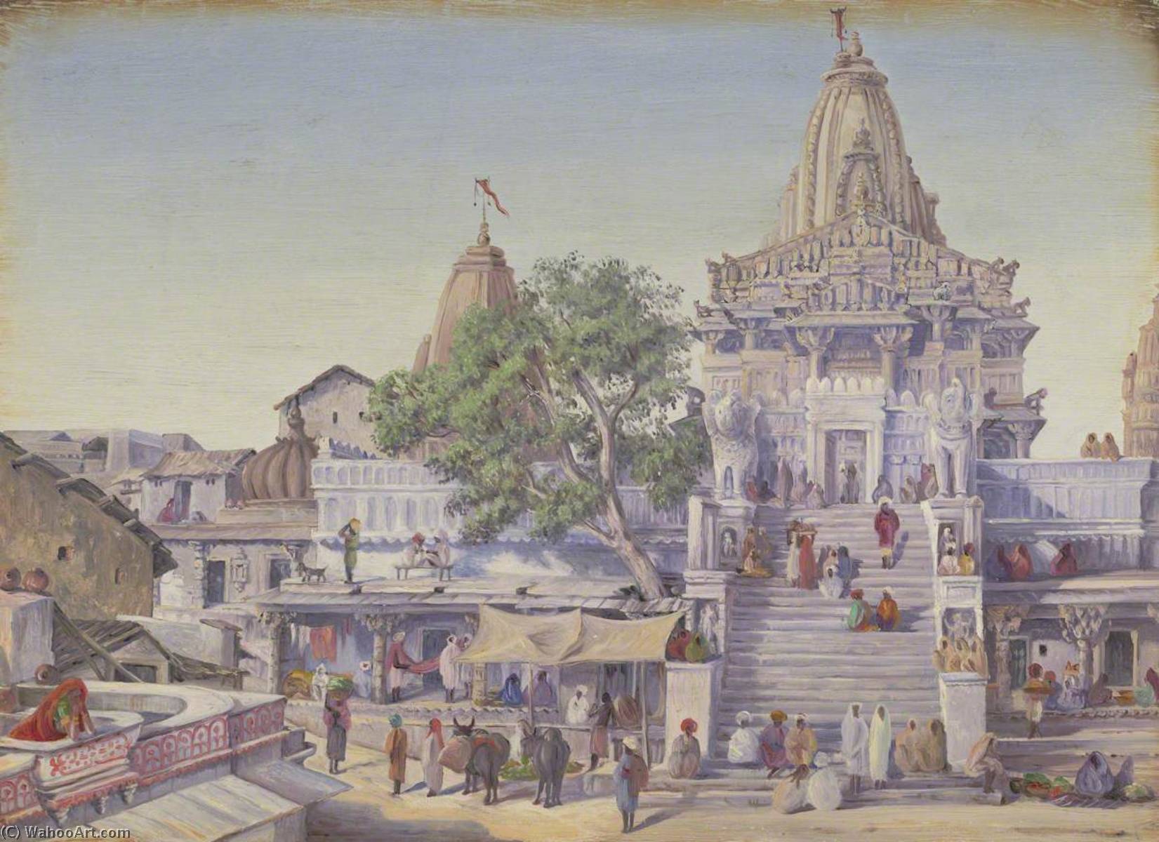 The Jagat Siromani Temple, Udaipur. 'janr. 1879' — Marianne North