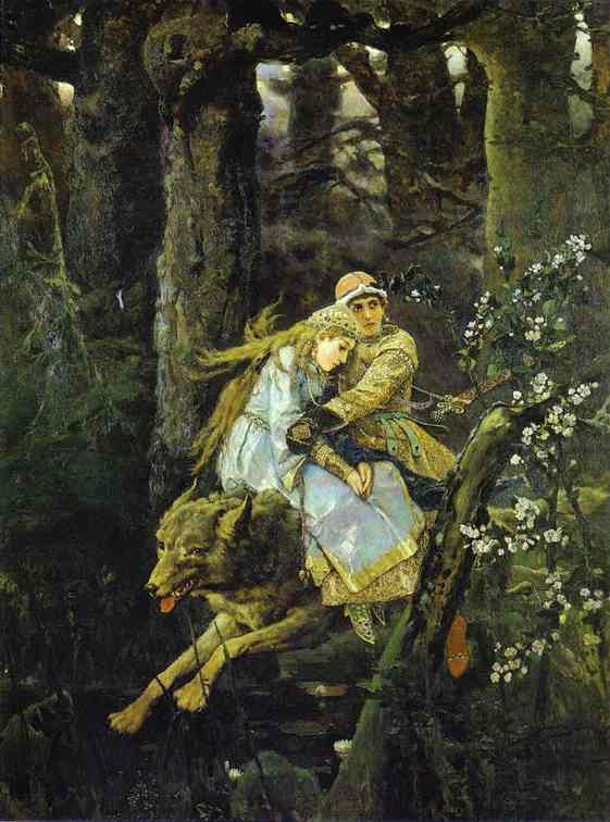 Ivan Tsarevich Riding The Grey Wolf — Victor Vasnetsov
