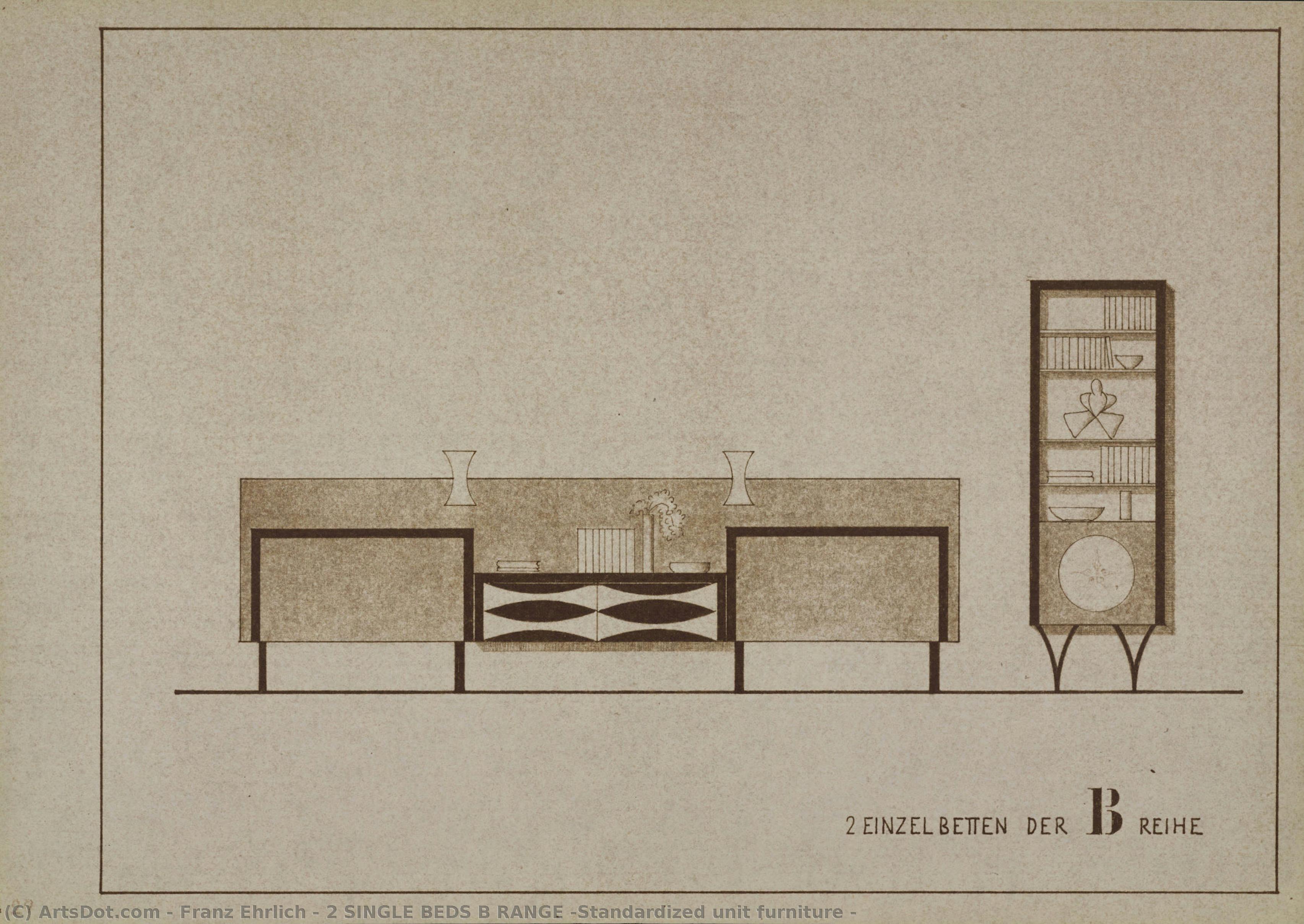 2 Single Beds B Range (standardized Unit Furniture — Franz Ehrlich