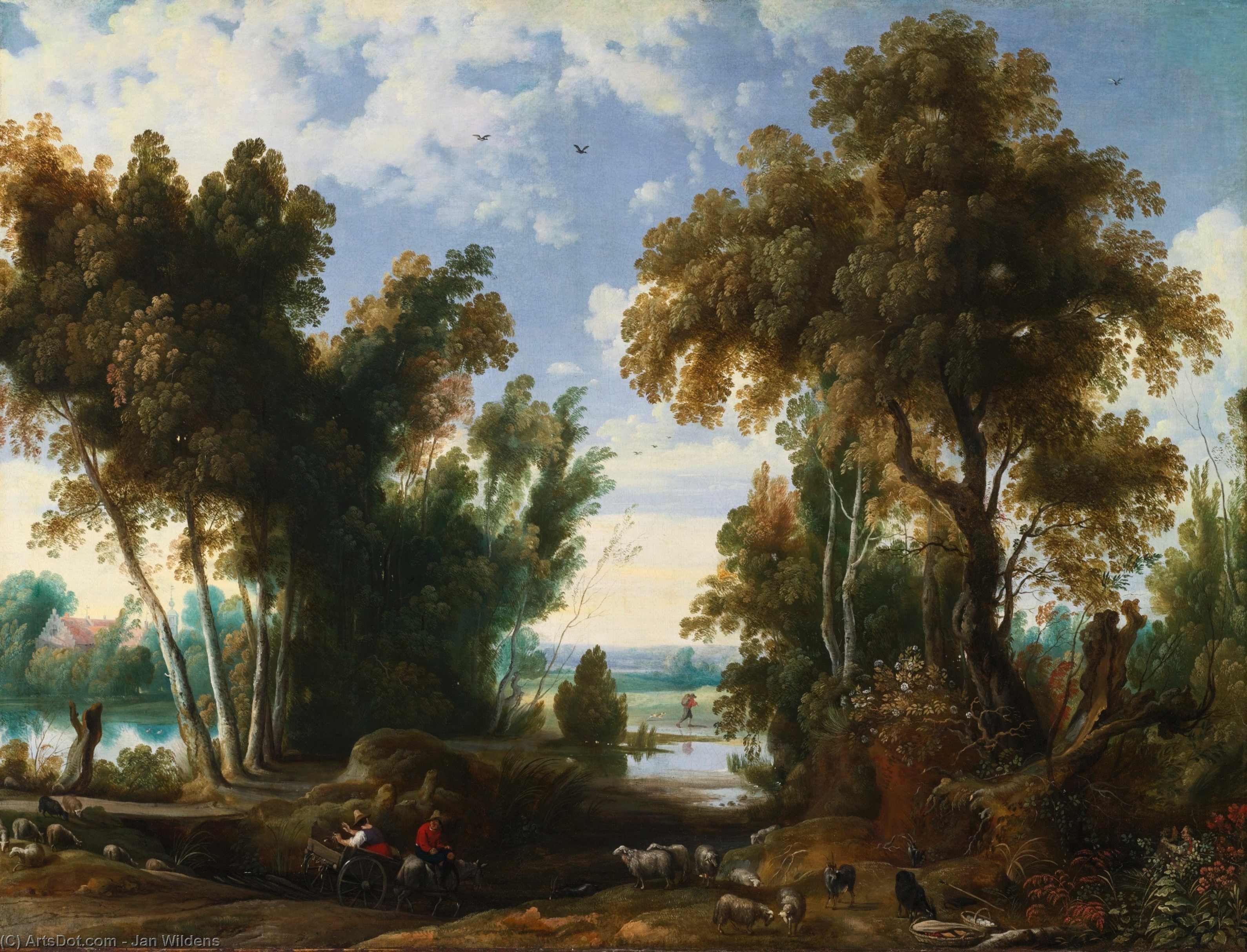 Landscape With Peasants — Jan Wildens