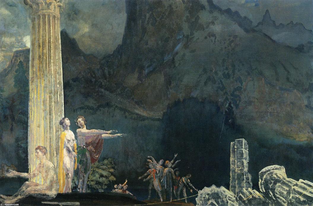 Builders Of The Temple — Arthur B. Davies