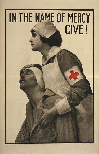 World War I Red Cross Poster — Albert Herter