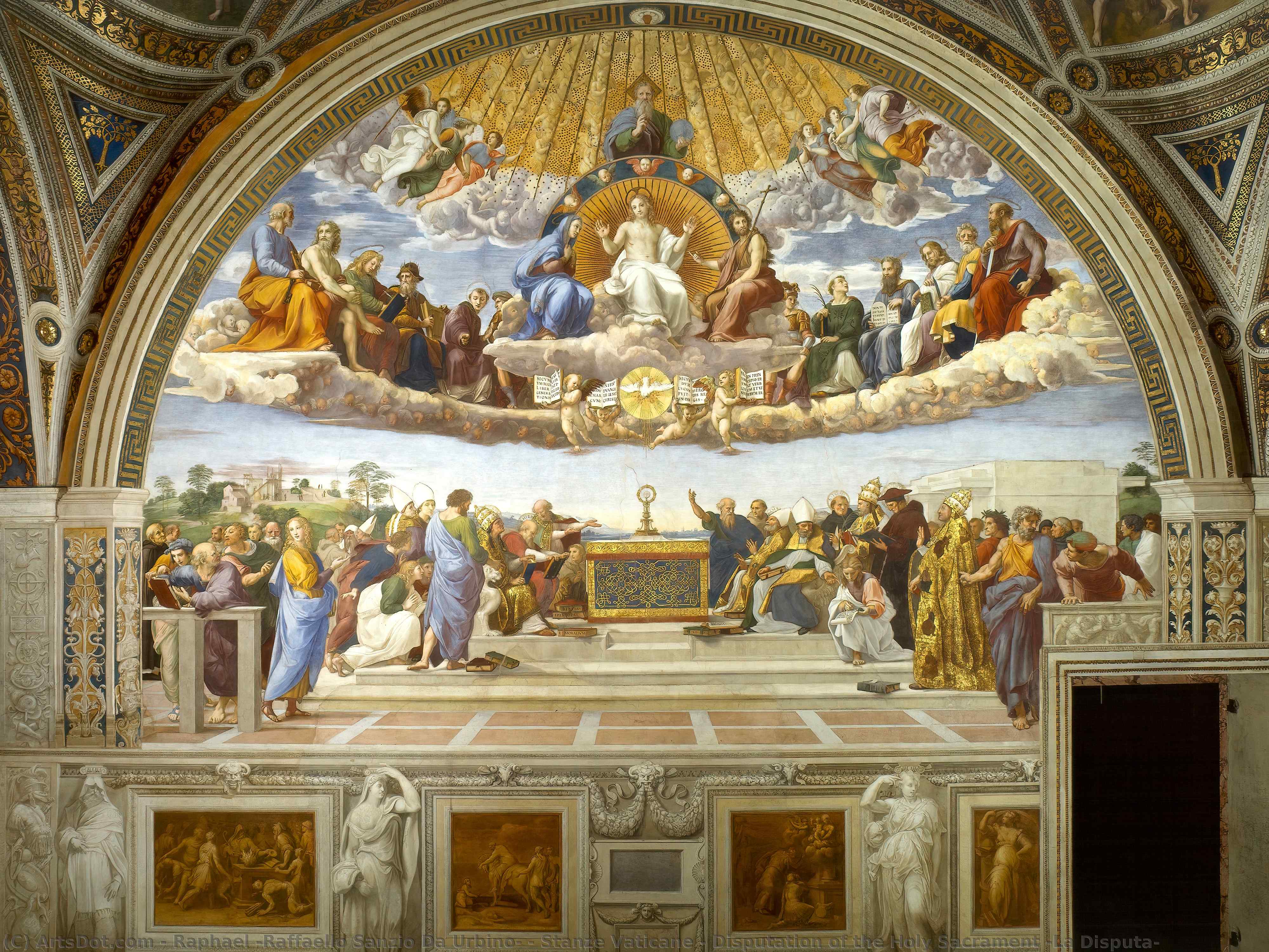 Stanze Vaticane - Disputation Of The Holy Sacrament (la Disputa) — Raphael