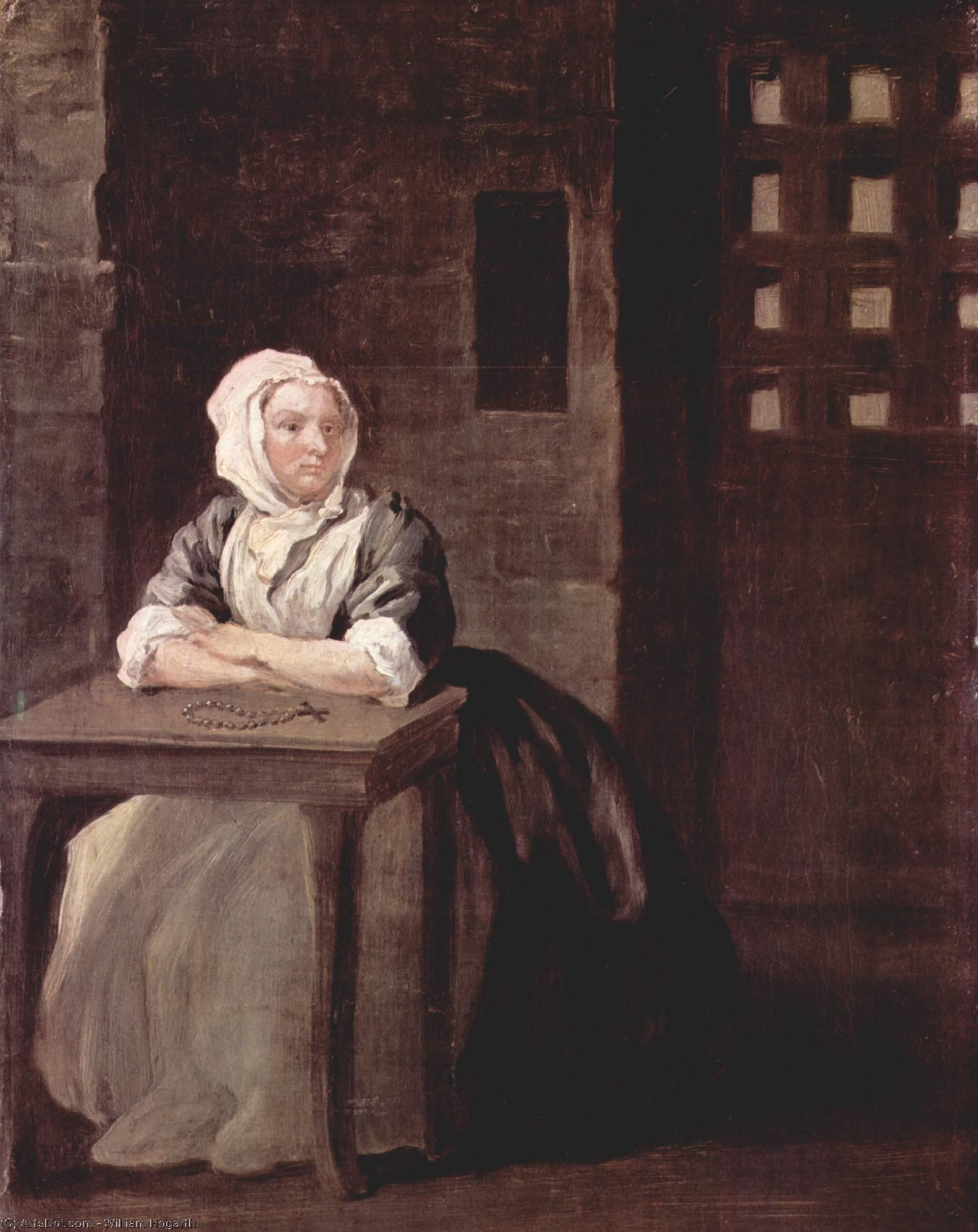 Portrait Of Sarah Macholm In Prison — William Hogarth
