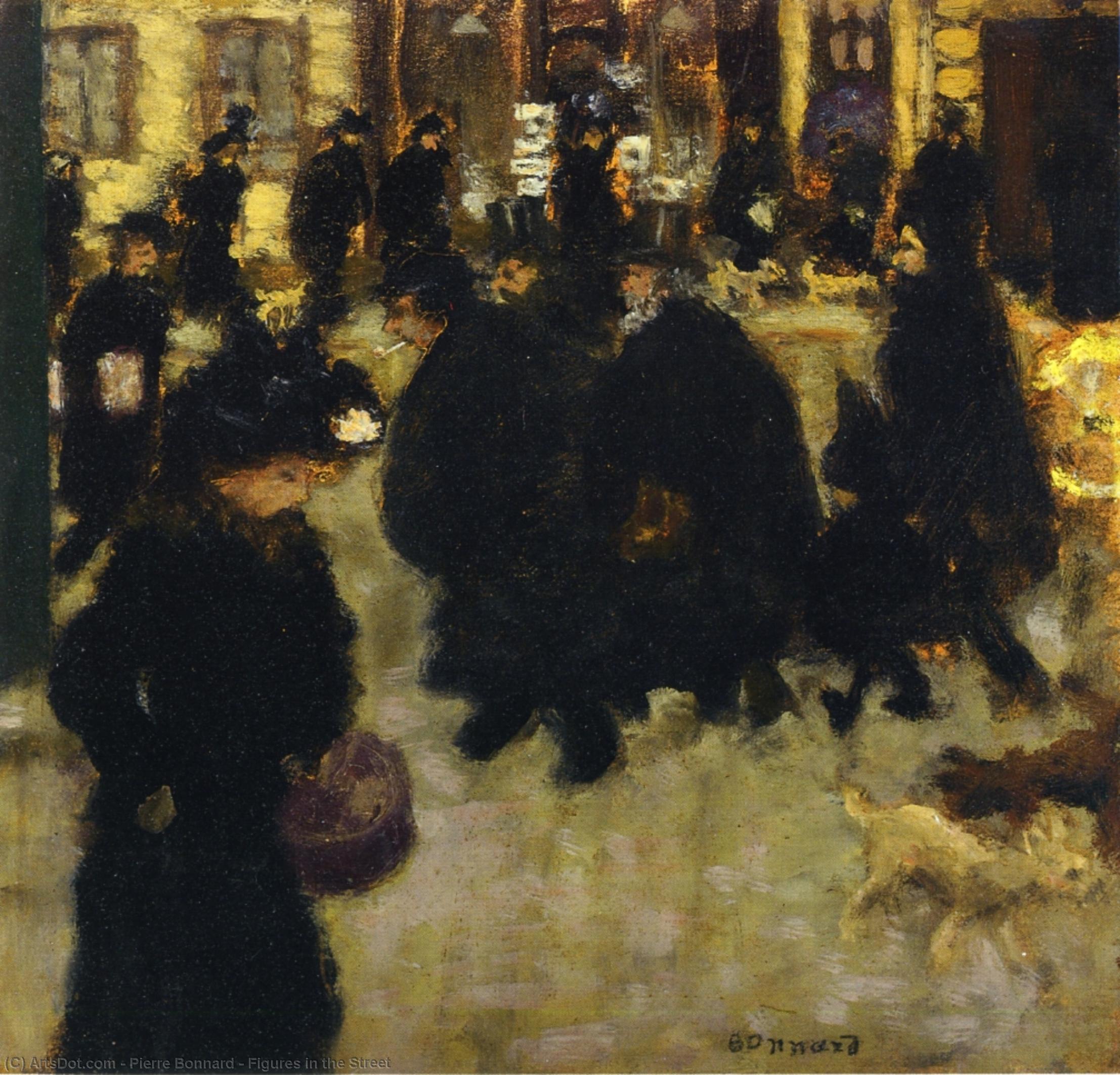 Figures In The Street — Pierre Bonnard