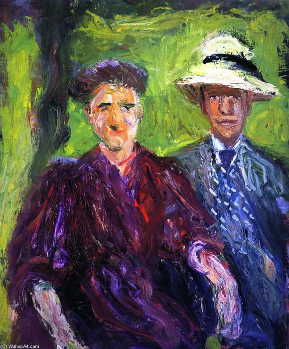 Double Portrait (green Background) — Richard Gerstl