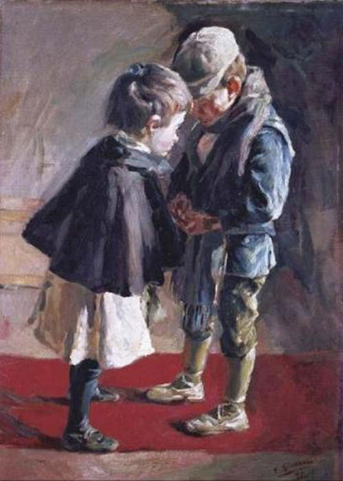 Niã±os Jugando — Francisco Gimeno Y Arasa