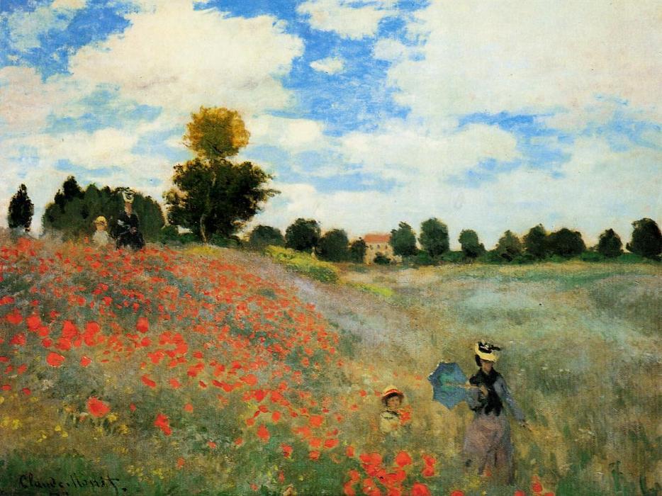 Poppies At Argenteuil — Claude Monet