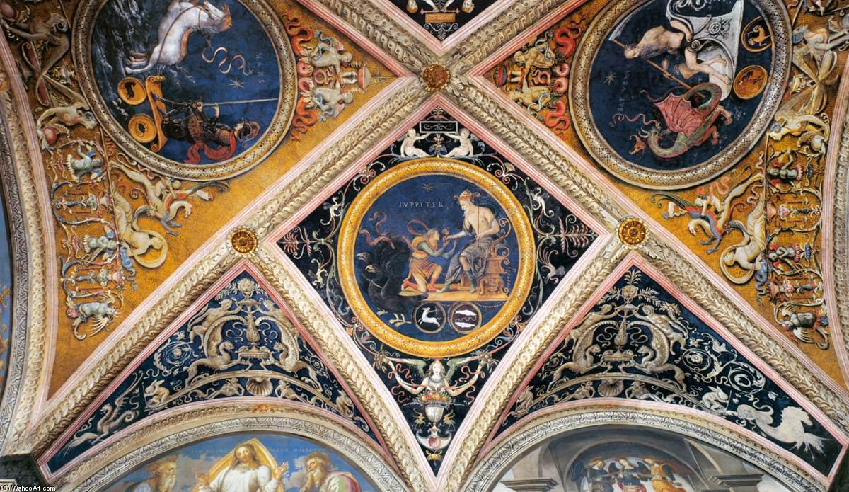 Ceiling Decoration (detail) — Vannucci Pietro (le Perugin)