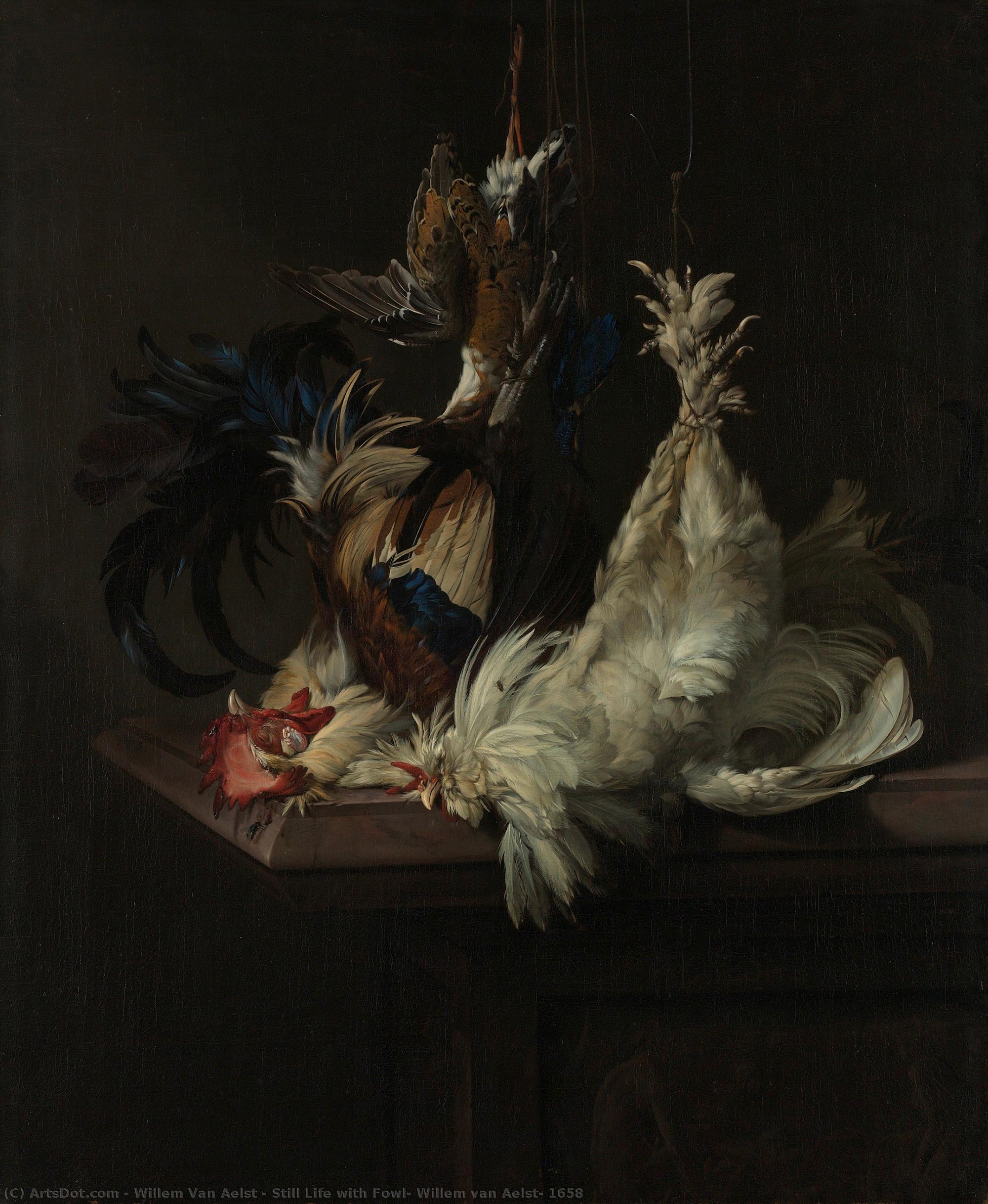 Still Life With Fowl, Willem Van Aelst, 1658 — Willem Van Aelst