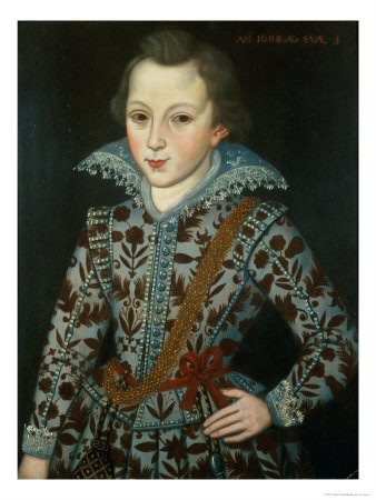 Portrait Of A Young Boy, Aged Five — Robert Peake The Elder