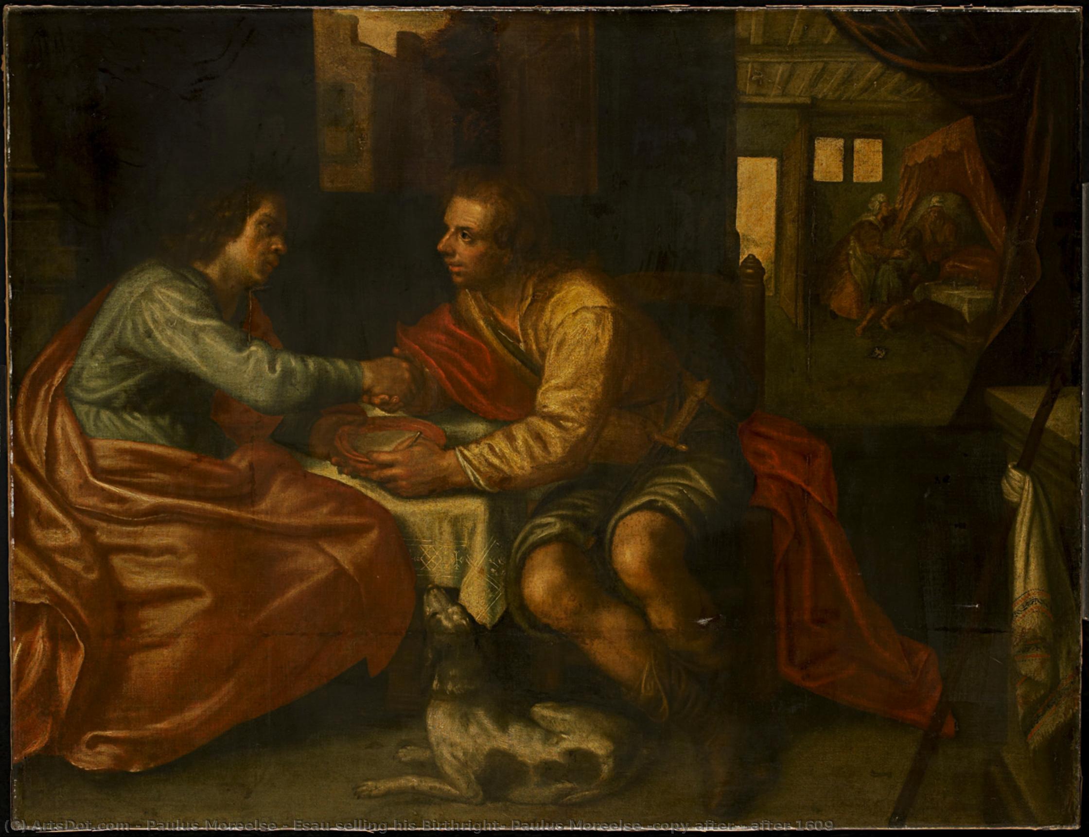 Esau Selling His Birthright, Paulus Moreelse (copy After), After 1609 — Paulus Moreelse