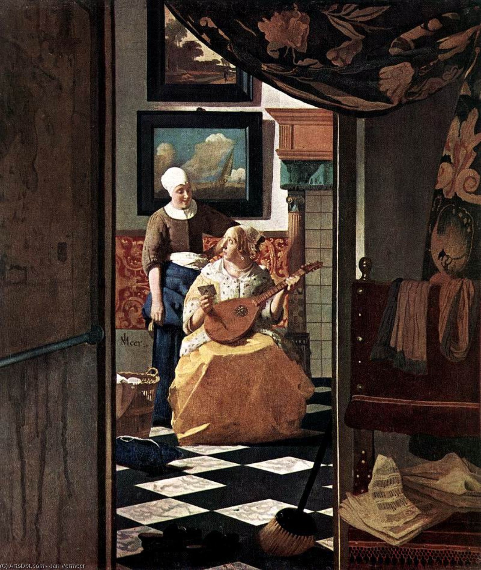 The Love Letter — Johannes Vermeer