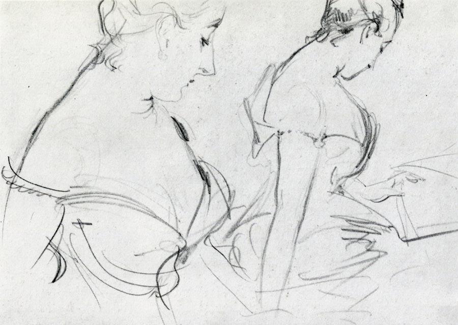 Two Studies For Madame X — John Singer Sargent
