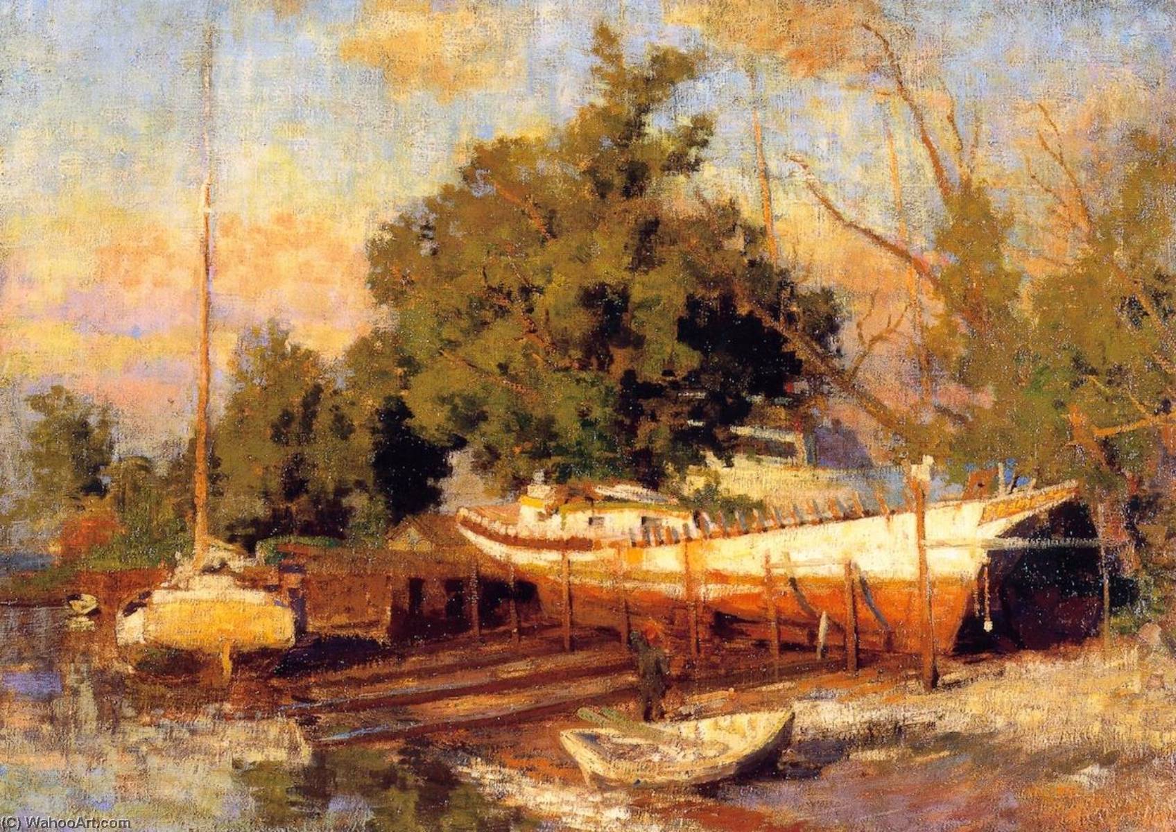 Down The Delaware Bay — Thomas P Anshutz