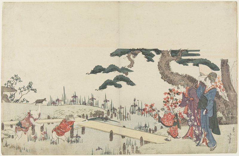Iris Garden — Katsushika Hokusai