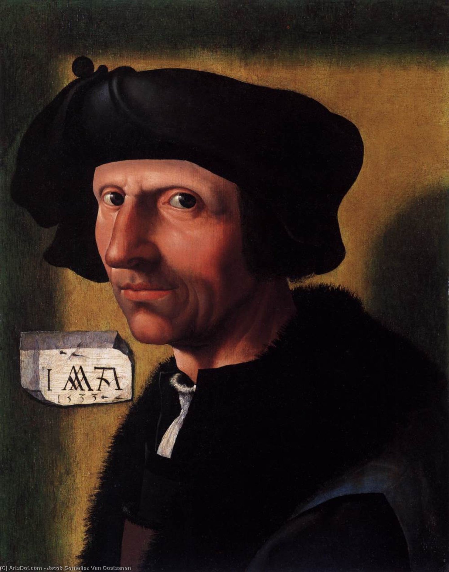 Self-portrait — Jacob Cornelisz Van Oostsanen