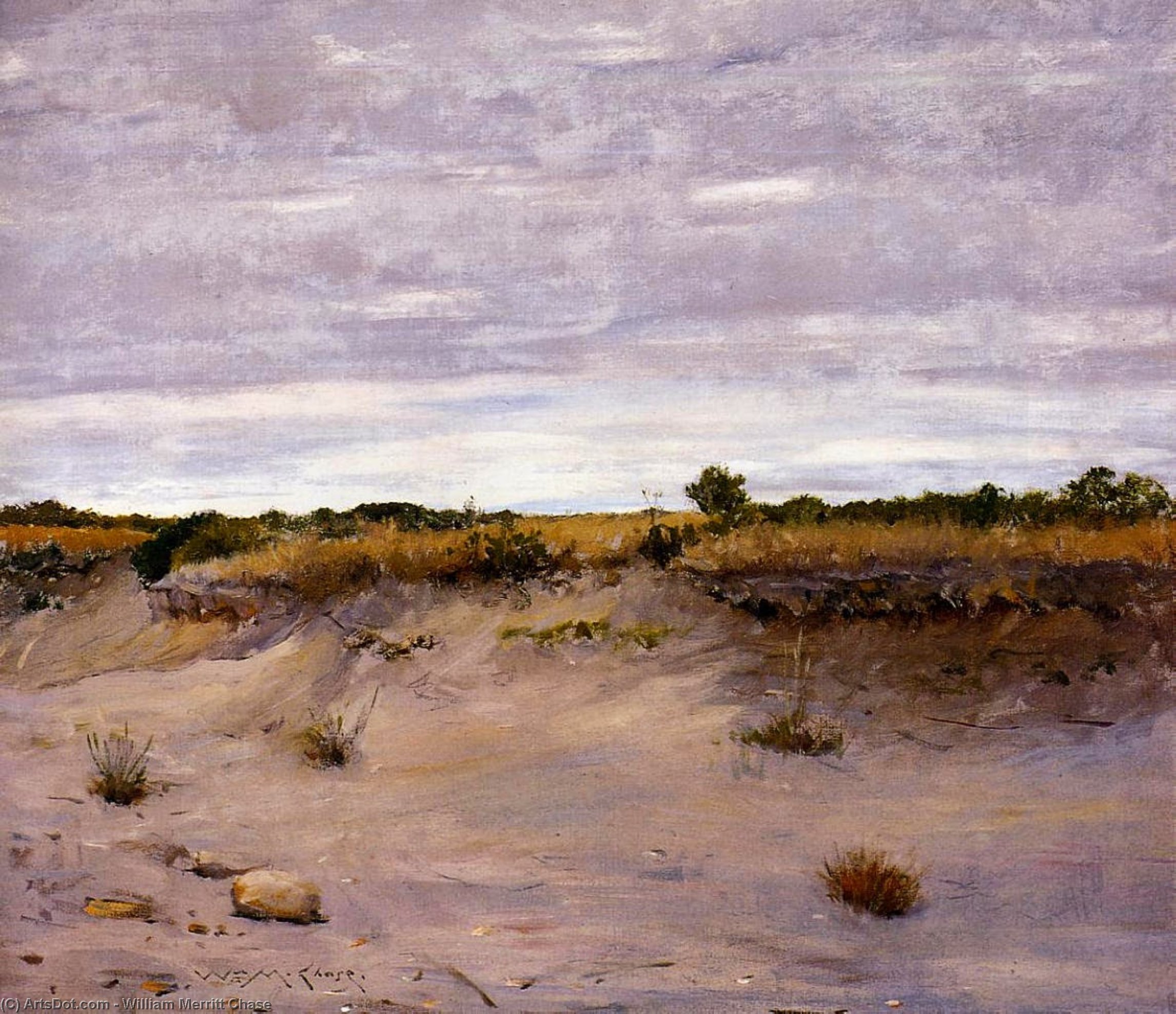 Wind Swept Sands, Shinnecock, Long Island — William Merritt Chase