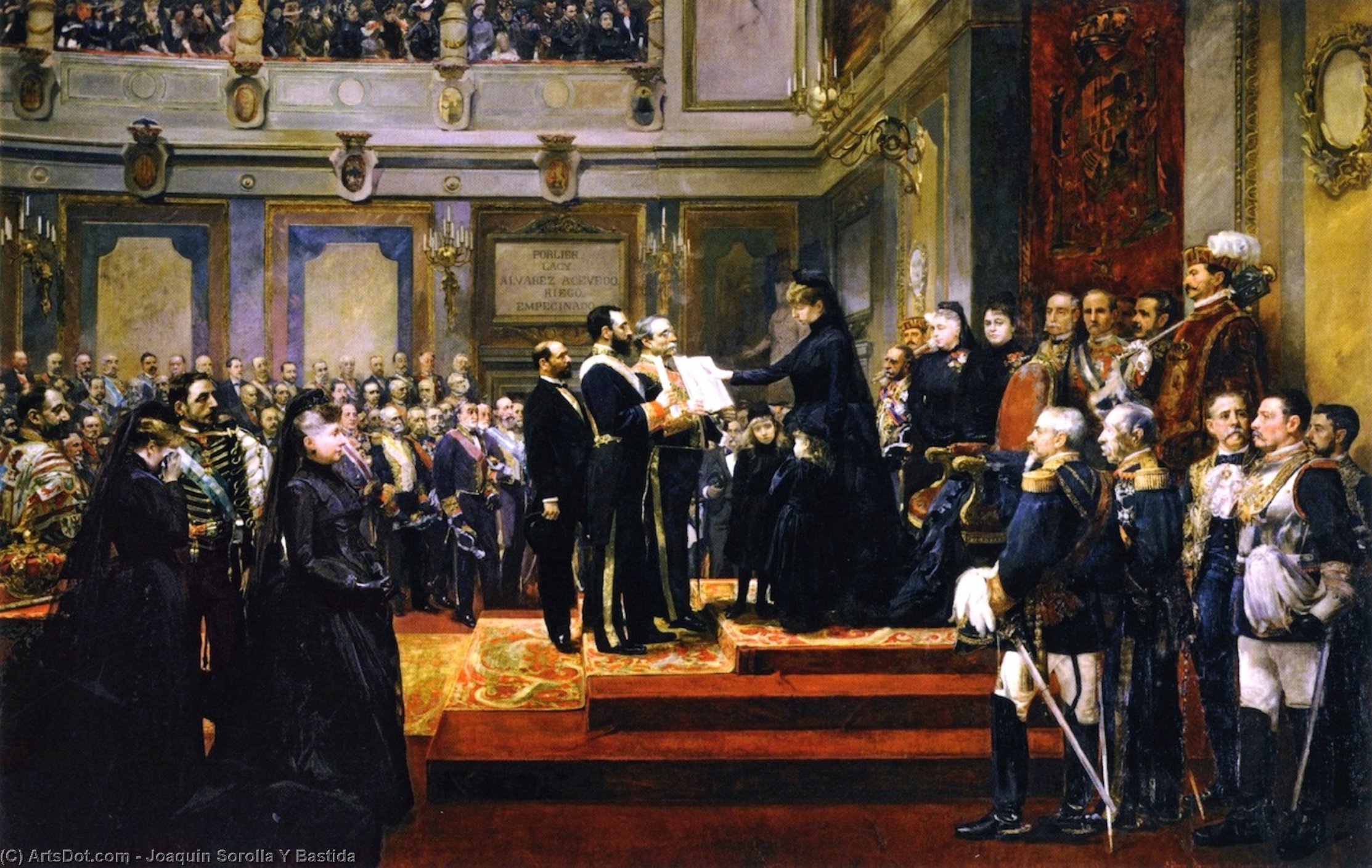 Pledge To The Constitution Of 1876 By The Regent Maria Cristina Of Hapsburg — Joaquín Sorolla Y Bastida