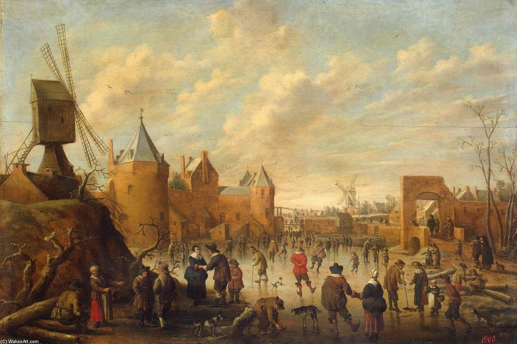 Winter In A Dutch Town — Joost Cornelisz Droochsloot