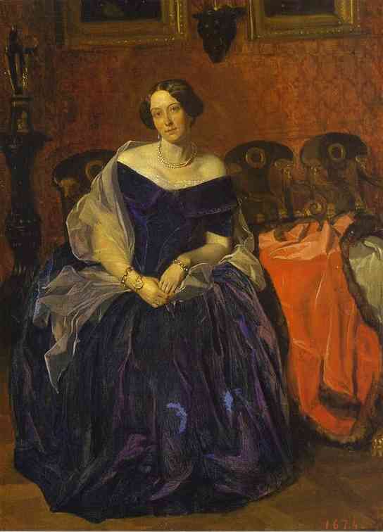 Portrait Of A. P. Zhdanovich — Pavel Fedotov