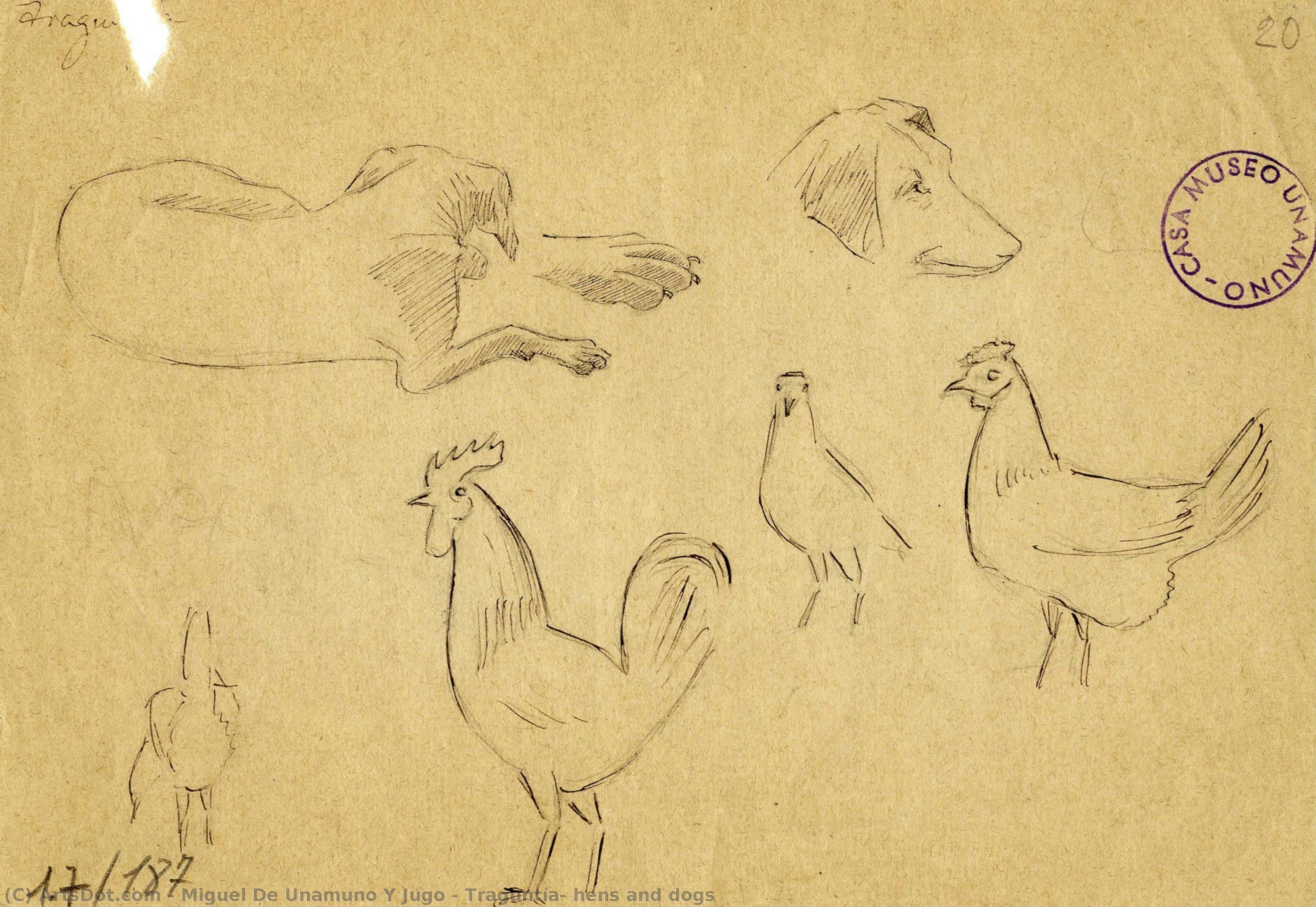 Traguntía, Hens And Dogs — Miguel De Unamuno