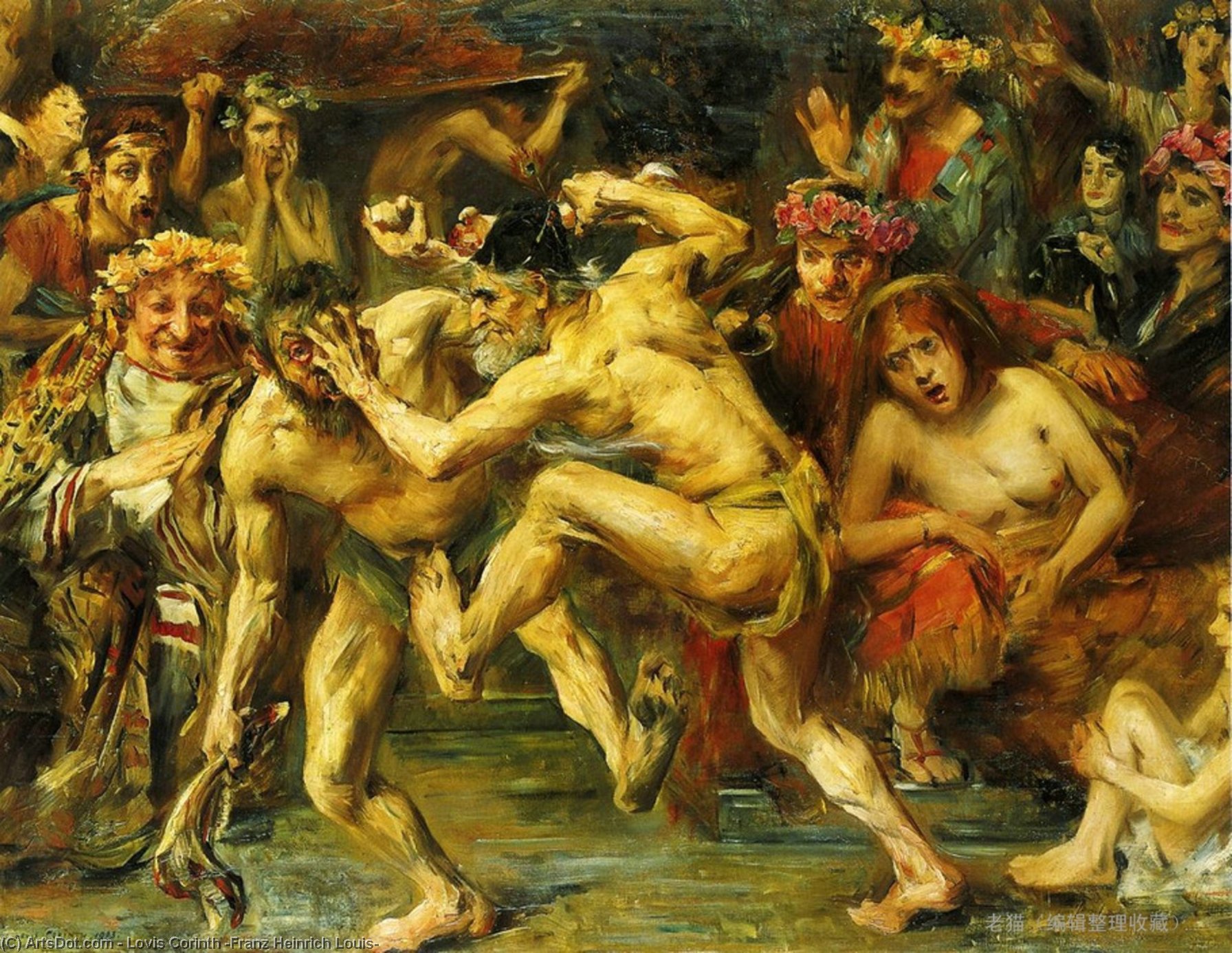 Odysseus Fighting With The Beggar — Lovis Corinth