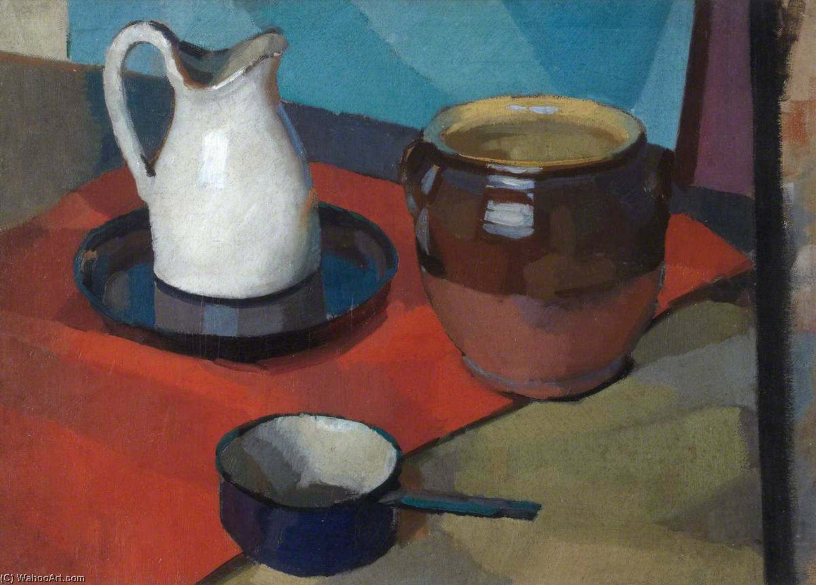 Still Life With White Jug — Sir William George Gillies