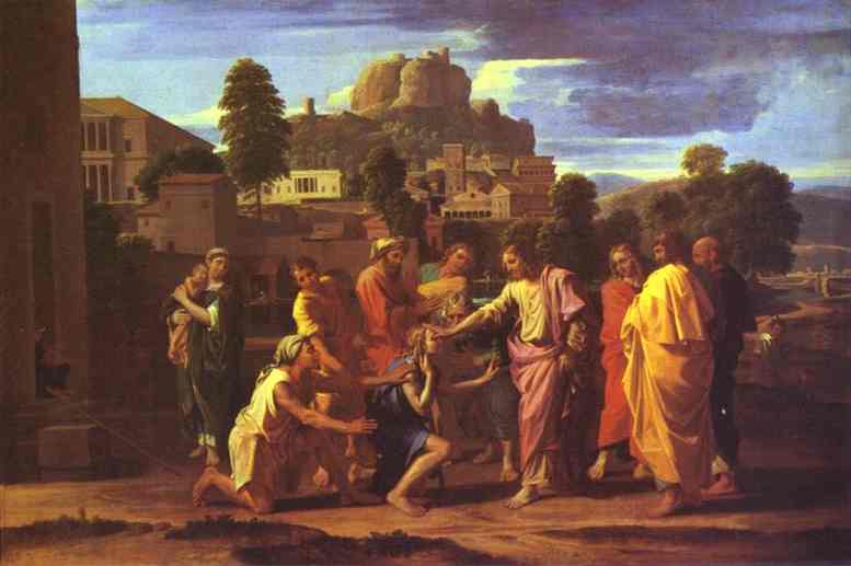 Christ Healing The Blind — Nicolas Poussin