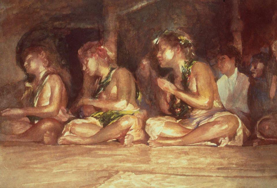 The Siva Dance, Samoa — John La Farge
