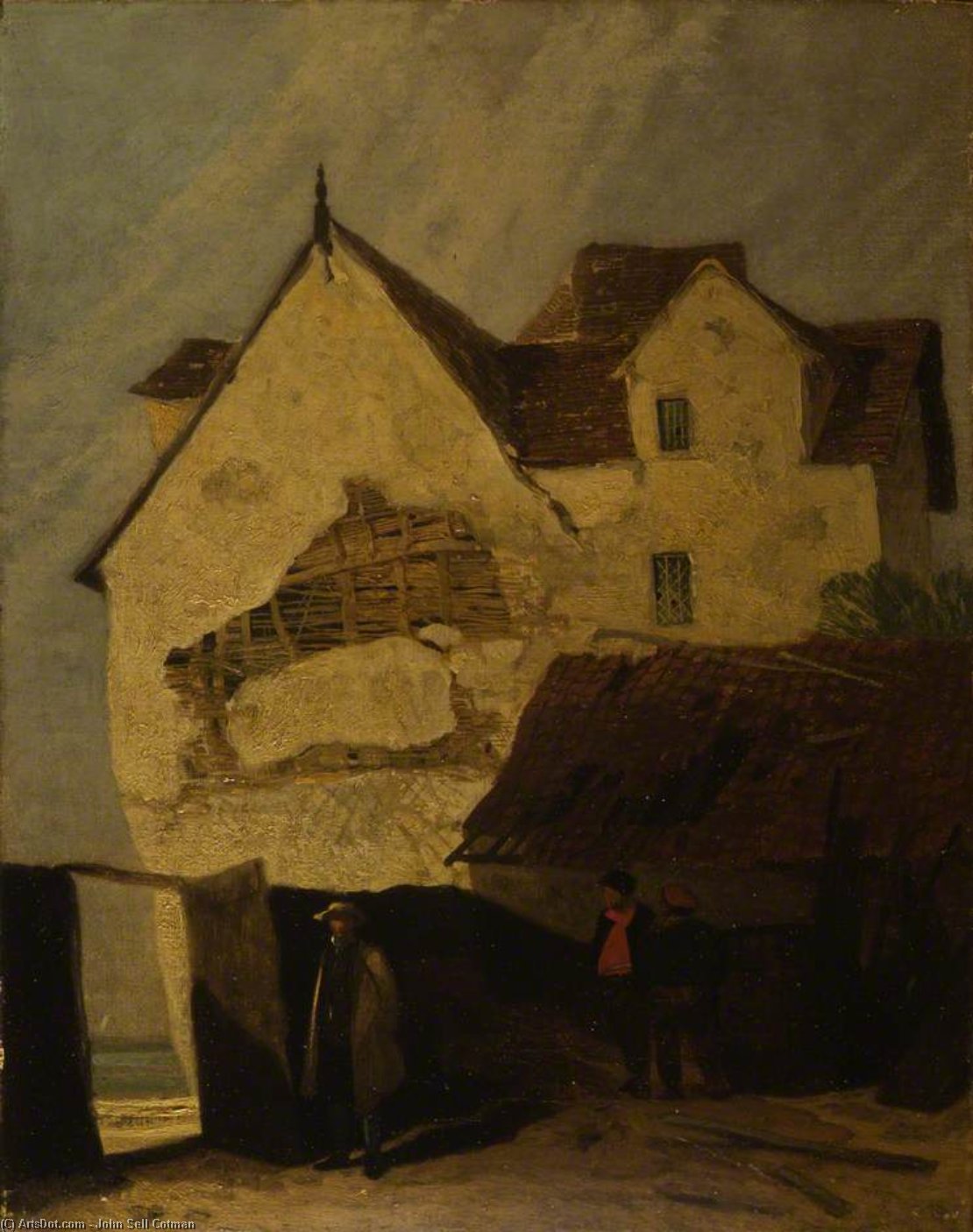 Old Houses At Gorleston, Norfolk — John Sell Cotman