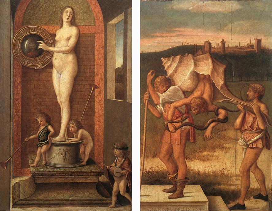 Four Allegories: Prudence And Falsehood — Giovanni Bellini