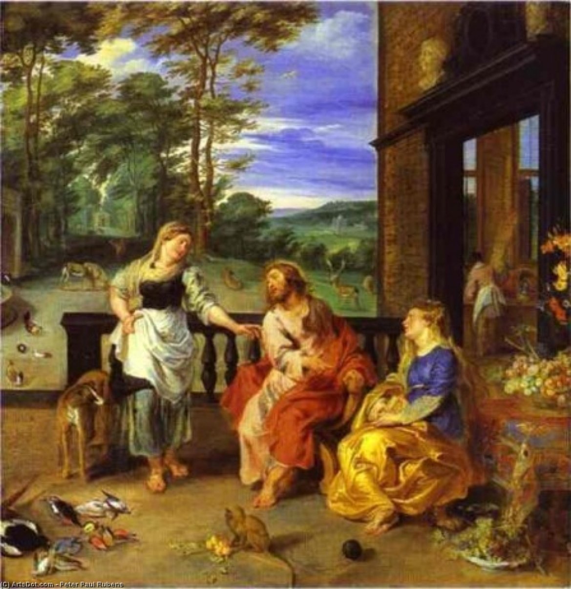 Christ In The House Of Martha And Mary — Peter Paul Rubens