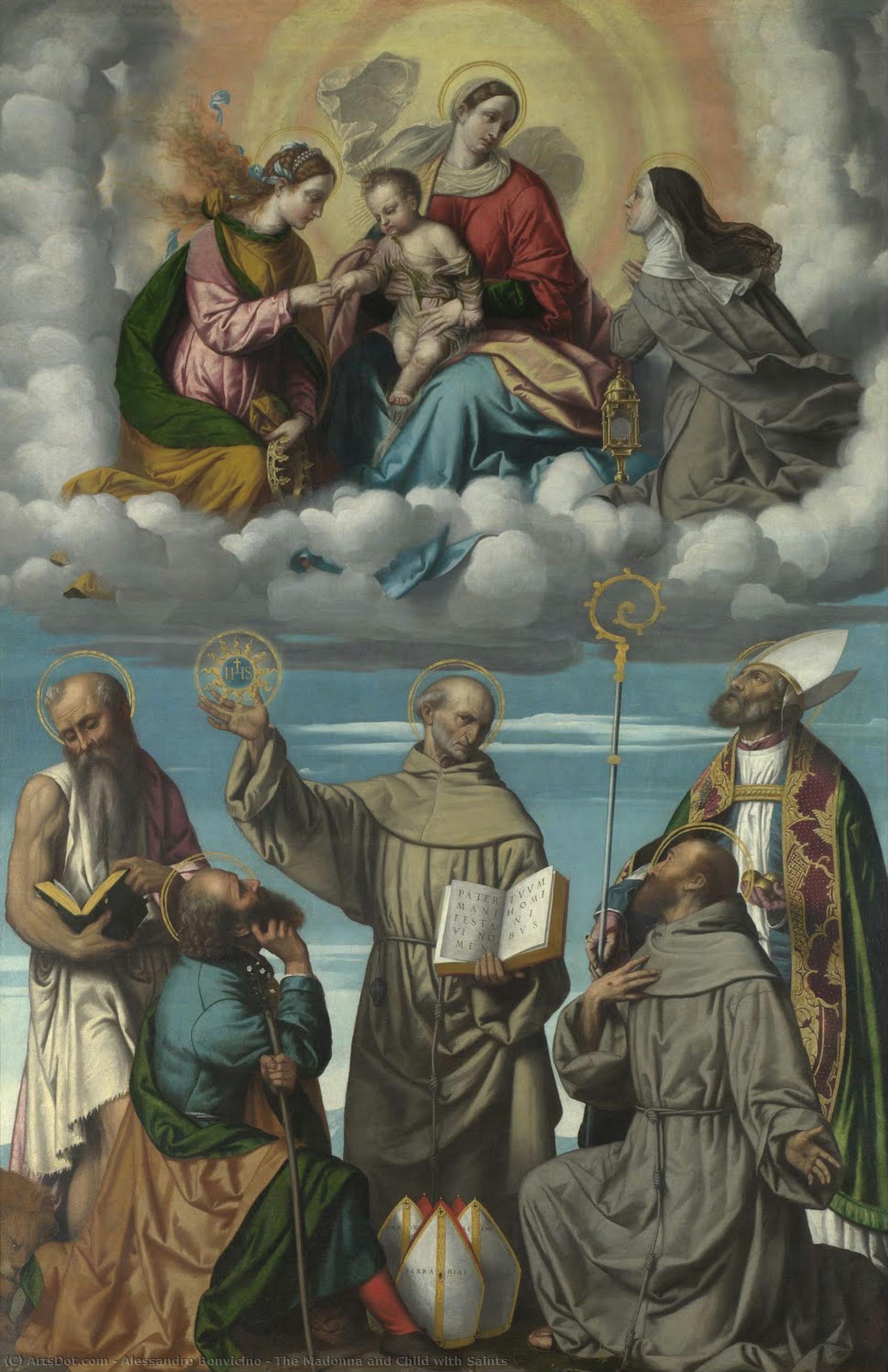 The Madonna And Child With Saints — Alessandro Bonvicino